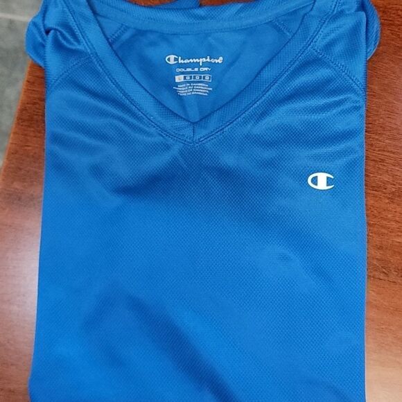 New Champion Double Dry V-Neck Tshirt Blue - Picture 4 of 6